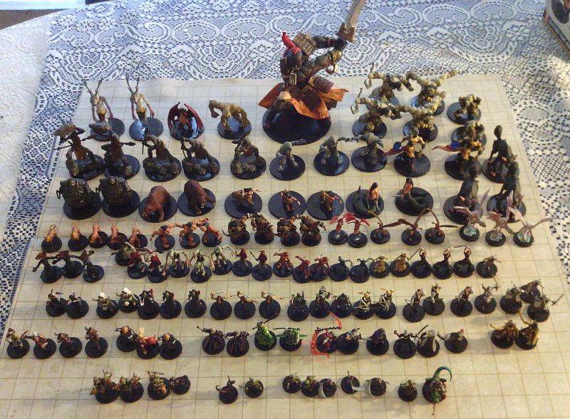 Photo of Rise of the Runelords miniatures from a Standard Case